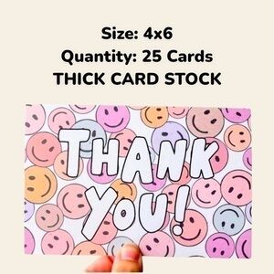 25 Pieces, Thick Card Stock, Blank on Back, TOP SELLER! 4x6, INSERTS